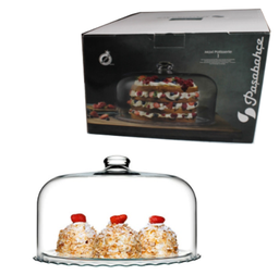 [107.625.96702] Prato Para Bolo Vidro 37X23,1Cm  Maxi Patisserie Pasabahace 