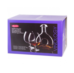 [107.625.93063] Serviço Cognac Vinology Garrafa 600+4 Calice 680Cc Pasabahce