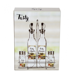 [107.625.70500184] Galheteiro 4 Peças C/ Suporte Tasty                         