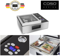 [109.5CASOD1419] Embalador A Vácuo Prof.Sacos 30Cm Caso Vacuchef Slim-Line   