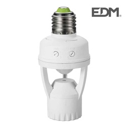 [P01.640.99896] Porta-Lampada Crepuscular Sensor D/Presença 360º E27 Max 60W