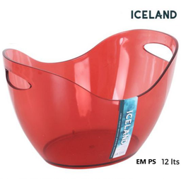 [880.HP-1013470326] Balde De Gelo Ps 12 Litros  40X30X26Cm Pink Iceland         