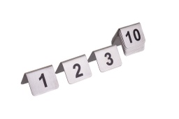[107.04306801104] Placas Numéricas Serie 31- 40 Inox 5,2X4,2X3,5Cm            