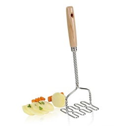 [107.640.78187] Esmagador De Batatas Cabo De Madeira 10X9,2X33,2Cm Metaltex 