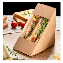 [107.253.55] Caixa C/Janela P/Sandwich Dupla Thepack 2,4X12,4X7,5Cm 50Und