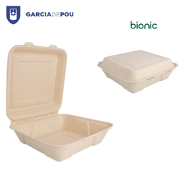 [107.150.44] Caixas  L  Bionic 22,5X22,5X7,5Cm Natural  50 Unidades      