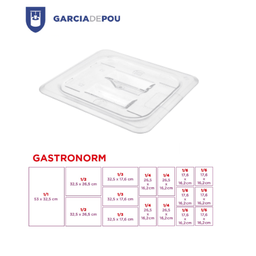 [107.202.29] Tampa Gastronorm Policarbonato 1/6  17,6X16,2Cm             