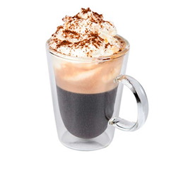 [880.B803045] Chavena De Cafe Borosilicato Terra Blanco 8Cl. Ø5.8X7Cm     