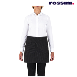 [080.Q1HX0133.G32] Avental Curto Napoli Preto/Riscas Tamanho Unico Rossini     