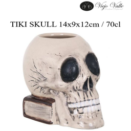 [880.B1049011] Tiki Skull 14X9X12Cm / 70Cl  Viejo Valle                    