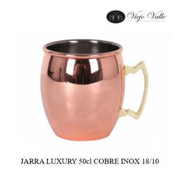 [880.B966012C] Caneca Inox 18/10 Luxury Revestido Em Cobre 50Cl Viejo Valle