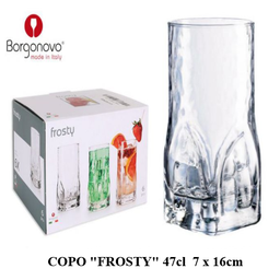 [880.V11107520] Caixa Com 6 Copos Frosty 47Cl  7X16Cm Borgonovo             