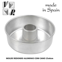 [880.214081] Molde Aluminio Redondo Com Cano 25X6Cm                      