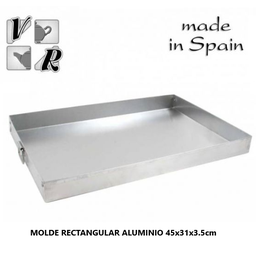 [880.214144N] Molde Rectangular Aluminio 45X31X3.5Cm                      