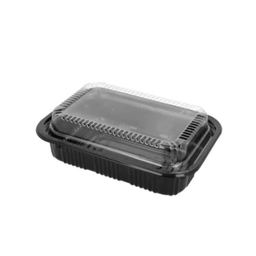 [107.191.62] Caixa C/Tampa 22,4X15X5Cm Preto Ps -20ºc/+70ºc  50 Unidades 