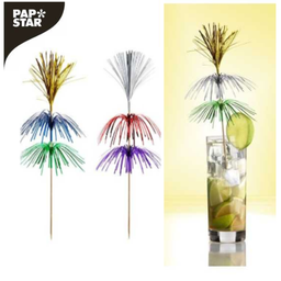 [107.439.10058] Palito Madeira Decoração Bebida 18Cm Fireworks Papstar      