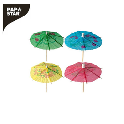 [107.439.12662] Sombrinha Decorada 10Cm Eisschirmchen Asia 6 Uni Papstar    