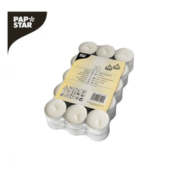 [107.439.18299] Velas Brancas Ø 37Mm 16Mm 30 Unidades 4 Horas Papstar       