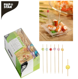 [107.439.84674] Palito Madeira Decoração Square 12Cm 100 Unid Papstar       