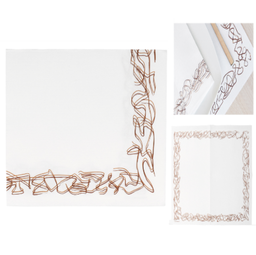 [963.143.57] Guardanapos  40X40Cm Aristas Branco Tissue 50 Unid.         