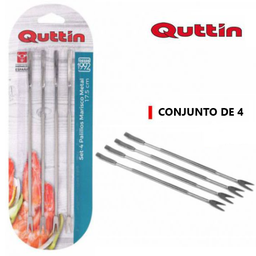 [880.BQ01017666506] Conjunto De 4 Palitos Inox Para Marisco 17,5Cm  Quttin      