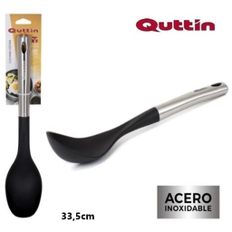 [880.BQ01017972000] Colher De Servir 33,5Cm Linha Silver Nylon Quttin           
