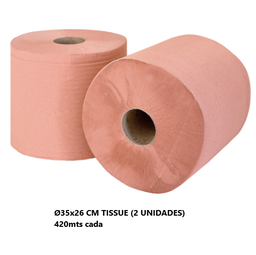 [969.156.08] Conjunto 2 Rolos 420Mts  Ø35X26Cm Alimentar Biodegradável   