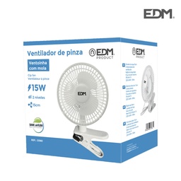 [109.33961] Ventoinha De Pinça Branco 15W Ø15Cm 28Cm Edm                