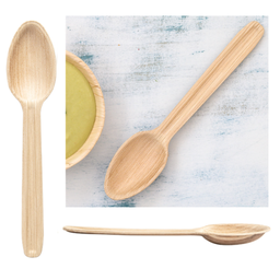 [107.230.64] Colher Folha De Palmeira Areca 17Cm Natural 25 Unid.        