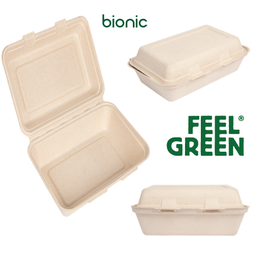 [107.231.23] Caixa L Bionic 1 Lt 16X24X7,5Cm Natural Bagaço 50 Unid.     