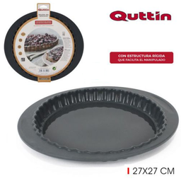 [880.BQ01042873425] Molde De Silicone Tarte De Estrutura Rigida 27X2,5Cm Quttin 