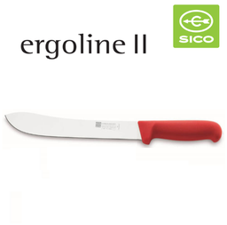[107.V203.2400.25] Faca De Talho Cabo Vermelho 25Cm Linha Ergoline Ii  Sico    