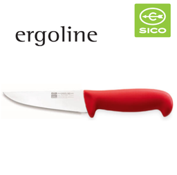[107.203.2100.16] Faca De Talho Cabo Vermelho 16Cm Linha Ergoline  Sico       