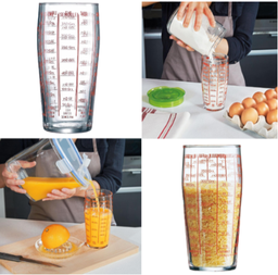 [107.690.1031895] Copo Medidor Multiusos Vidro 8X16Cm  59Cl Filo - Luminarc   