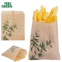 [107.143.04] Embalagem P/Batata Frita Feel Green 12X12Cm 1000 Unid.      