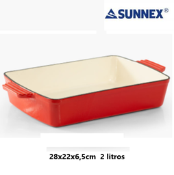[107.CST28R] Assadeira Retang Ferro Fund 28X22Cm Verm Cst28R Sunnex      