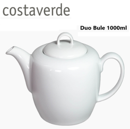 [107.010013000001] Bule 1000Ml Porcelana Branca Duo Costa Verde                