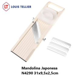 [107.N4290] Mandolina Japonesa Inox/Plast 31X9,5X2,5Cm N4290 Lt         