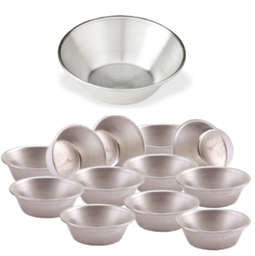 [107.406/510] Conjunto 12 Formas Para Queques Aluminio 8/5 Alt. 3Cm       