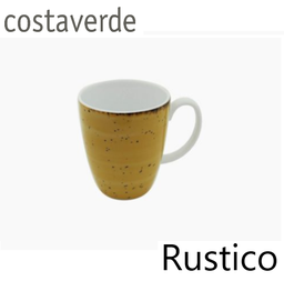 [107.010024603588] Caneca 330Ml Rustico Amarelo Porcelana Costa Verde          