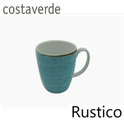 [107.010024603586] Caneca 330Ml Rustico Azul Porcelana Costa Verde             