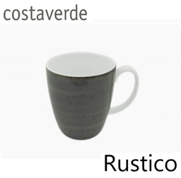 [107.010024603616] Caneca 330Ml Rustico Cinza Porcelana Costa Verde            