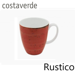 [107.010024603618] Caneca 330Ml Rustico Vermelha Porcelana Costa Verde         