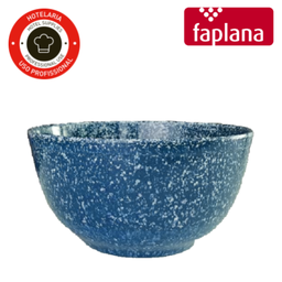 [107.513.09071] Tigelão Grande Melamina 3,9Lt 26X11Cm Azul/Branco Faplana   