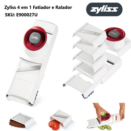 [107.E900027] Mandolina E Ralador  4 Em 1   ( 22X11X6,5Cm ) Zyliss        