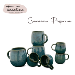 [107.TF1907] Caneca Pequena Amazonia Verde Tf1907 Ø55/88X60Mm Terrafina  