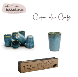 [107.TF1908] Copo Café - Amazonia Verde Tf1908 Ø53X70Mm Terrafina        