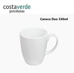 [107.010024600001] Caneca 330Ml Porcelana Branca Duo Costa Verde               