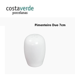 [107.010023800001] Pimenteiro 7Cm 5 Furos Porcelana Branca Duo Costa Verde     