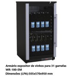 [100.0107.462.004] Armário Expositor De Vinhos 31 Garrafas Wr-180-Em           